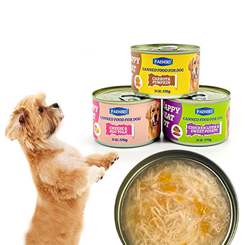 Canned dog food nutritious chicken shreds frozen can 170g tall can