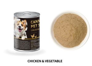 Canned dog food 375g-b