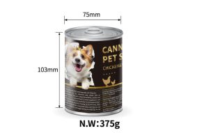 Canned dog food 375g-e