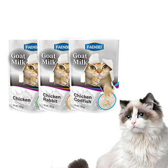 Cat goat milk nutritious wet food pouch 85g goat milk chicken shreds
