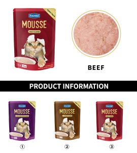 Cat wet food mousse 85g-b