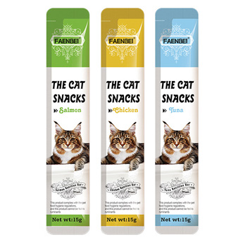 Nutritional wet food cat creamy bar 15g chicken tuna salmon