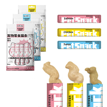 Nutritional wet food cat creamy bar 15g chicken salmon tuna