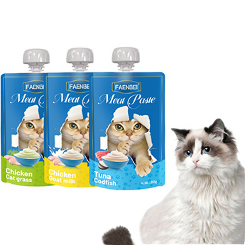 Cat Licking Meat Sauce Packet Liquid Fresh Meat Soup Can 90g